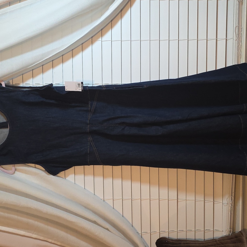 NINE WEST Navy Blue Sleeveless Dress - Picture 5 of 11